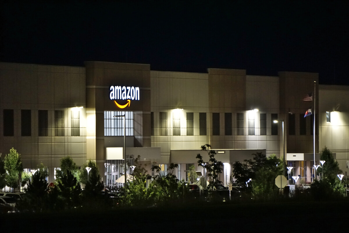 un magatzem d'Amazon